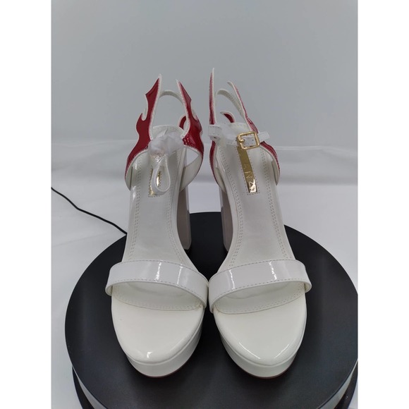 NIB Flames by Liliana: 5" heel open toe platform size 9 - Picture 6 of 7